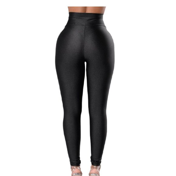 New Black High Rise Tight Leggings* - Picture 3 of 6